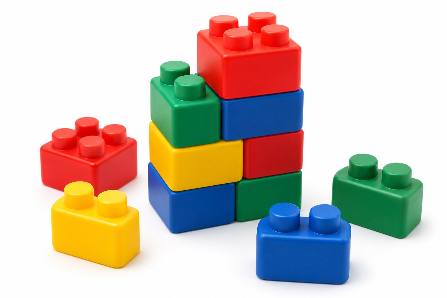 Bloques preescolar mayoreo — piezas grandes